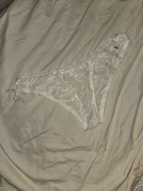 Delicate Lace Cheeky Panty - White